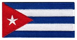 Cuba Flag Embroidered Patch Cuban Iron-On National Emblem