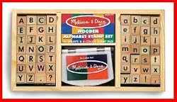 MELISSA & DOUG DELUXE ALPHABET STAMP SET