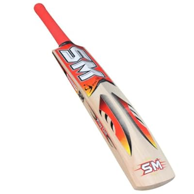 SM Fanatic Kashmir Willow Cricket Bat, Short Handle