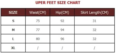 UPER FEET Women's Stylish Floral Print casual fashion Denim Mini Jean Skirt-S