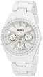 XOXO Women's XO114 Rhinestone Accent White Enamel Bracelet Watch