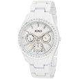 XOXO Women's XO114 Rhinestone Accent White Enamel Bracelet Watch