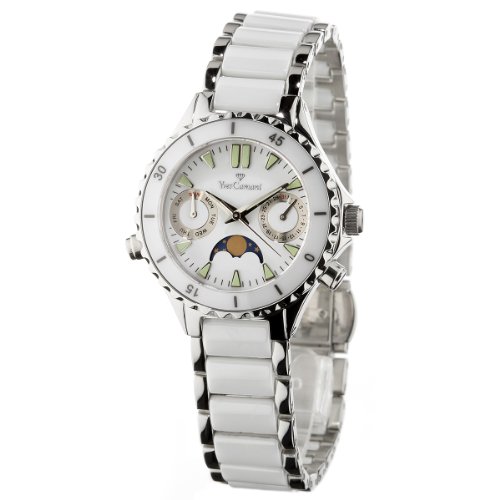 Yves Camani -16979L-W -Montre Femme Quartz Analogique - Bracelet Ceramique Multicolore