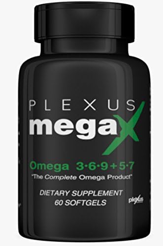 Plexus MegaX Supplement- Omega 3, 6, 9, 5 and 7 (60 Softgels)