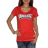 Womens Pink Victoria's Secret NFL Philadelphia Eagles T Shirt / Tee with RHINESTONES - Red (Size: XS)