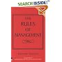 Rules of Management: The Definitive Guide to Managerial Success