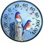 Chaney 01598 12.5" "Bluebirds" Wall Thermometer