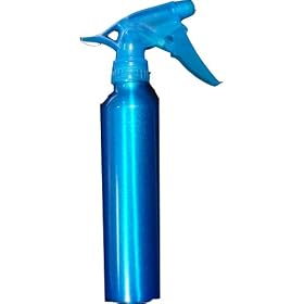 Britwear - Hair Dressing Aluminium Metal Water Spray Gun Bottle Can Metallic Blue Can