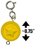 Star Coin ~0.75" Mini Figure - New Super Mario Bros Wii Zipper Pull/Charm Series (Japanese Import)