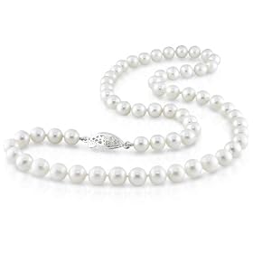 6.5-7 mm Freshwater Pearl Necklace, 18" in length