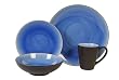 Gibson Luminaire 16 pc Dinnerware Set, Blue
