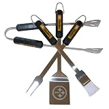 Siskiyou Sports  Pittsburgh Steelers 4 pc NFL BBQ Set