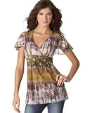 Apparel : Cha Cha Vente Tie-Dyed Mesh Babydoll Top