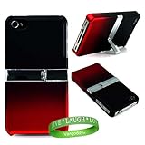 Black & Red Gradient Hard Verizon Wireless iPhone 4 Snap On Case