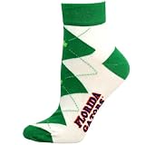 NCAA Florida Gators Ladies White-Kelly Green St. Patrick's Day Low-Cut Argyle Socks