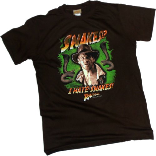  "I Hate Snakes" -- Indiana Jones And The Raiders Of The Lost Ark Adult T-Shirt