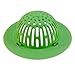 KSEV Kitchen Sink Strainer with Handle – Green (2 Packs), Wide Rim 4.5”-inch Diameter, Anti-Clogging Basket Cover Perfect for Most Sink Drains