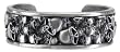 Skull Mound Bracelet - Pewter - 2.5'' Diameter
