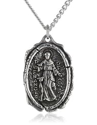 Bob Siemon Sterling Silver "Saint Francis" Medal, 20"