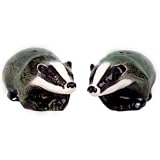 Quail Ceramics - Badger Salt And Pepper Pots