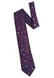 Fleeting Woven Tie in navy, red