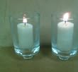 Glass Candle Cups-Set of Two