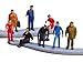 24pcs Painted Model Train People Figures Scale HO (1 to 87)