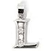 Silver Block Initial Pendant with Cubic Zirconia Size: 12mm