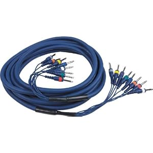 AV Link 8-Channel TRS Recording Snake, 6 meters by