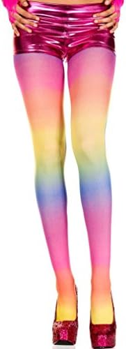 Pantyhose Rainbow opaque tights(AS SHOWN,OS)