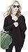 YeeATZ Cyber Monday Fashion Personality Asymmetrical Pullover Sweater(Black)
