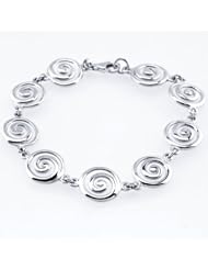 Sterling Silver Spiral Bracelet -7.5 Inches