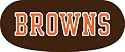 Cleveland Browns Eye Black Strips (6 Vinyl Stickers)