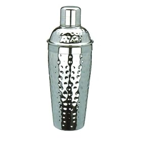 Click here to buy Hammered Stainless Steel Cocktail Shaker by HomeWetBar.