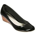 Women's Mossimo Supply Co. Winni Round Toe Wedge - Black Patent