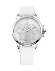 Juicy Couture 1901095 Jetsetter Crown White Rubber Strap Ladies Watch
