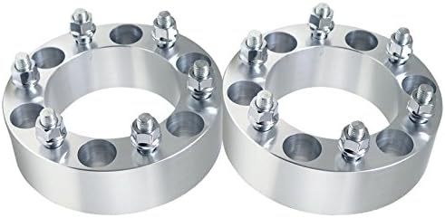 2pcs 2" 6x135 to 6x135 Wheel Spacers Adapters with 14x2.0 Studs for 6 Lug Ford F150 04-14, Expedition 03-14