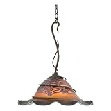 Quoizel PLAP1819MT Paloma w/ Amber Plume Glass 1 Lt Pendant