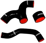 Mishimoto MMHOSE-SUB-INTBK Black Silicone Intercooler Hose for Subaru WRX 01-05
