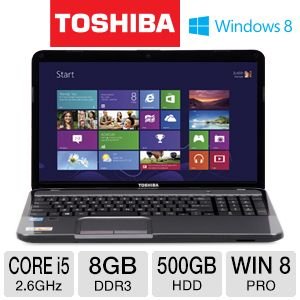 Toshiba L855-S5156 15.6" Core i5 500GB Notebook On Sale