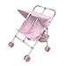 Double Side-By-Side Doll Umbrella Stroller - Pink/ White Gingham