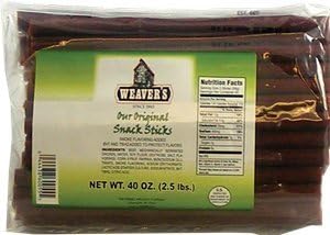 WEAVER'S 2.5 Lbs Premium Snack Sticks - Original