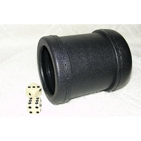 Dice Cup - Leather Looking Vinyl - Professional Model