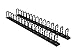 CyberPower CRA30007 Vertical Flexible Ring Cable Manager Cases, Black