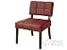 Elegant Styling PVC Leather Chair in Red