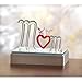 Gifts & Decor Color Change Spun Glass Mom Heart Figurine Figure Gift