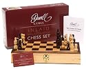 Staunton style inlaid chess set