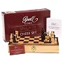 Staunton style inlaid chess set