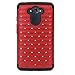 Droid Turbo Case, SGM (TM) Hybrid Gel Rhinestone Bling Armor Defender Case for Motorola Droid Turbo [SGM (TM) Logo] (Red)