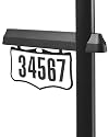 Adjusta-Post Outdoor Cast Aluminum Address Light, Black #CAL-BK